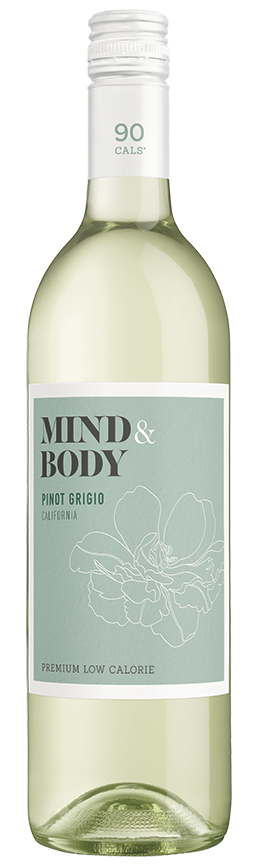 Mind and Body Pinot Grigio, premium low calorie wine