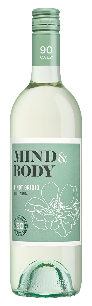 Mind and Body Pinot Grigio, premium low calorie wine